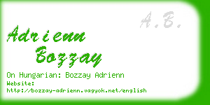 adrienn bozzay business card